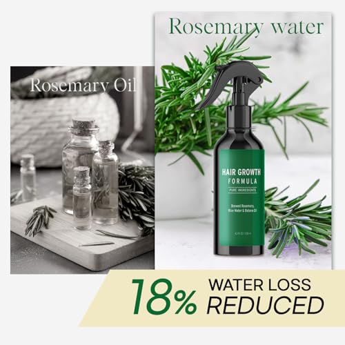 Rosemary Hair Growth Spray with Biotin & Rice Water, 4.2 fl oz