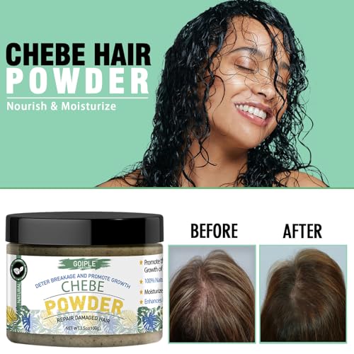 WOZUTUNT Organic Chebe Powder for Hair Growth & Strength - 3.5 oz