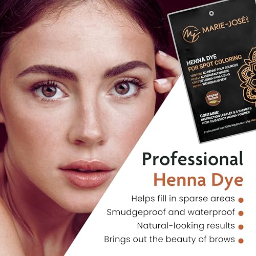 Marie-José Henna Powder for Eyebrows - Medium Brown, 50 Applications
