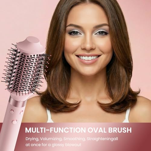 MESCOMB 5-in-1 Dual Voltage Hair Dryer Brush | Travel & Home Styler