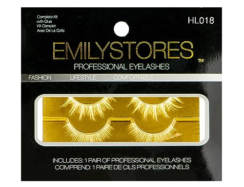 White Halloween Cosplay Eyelashes Upper Lower Lash Set