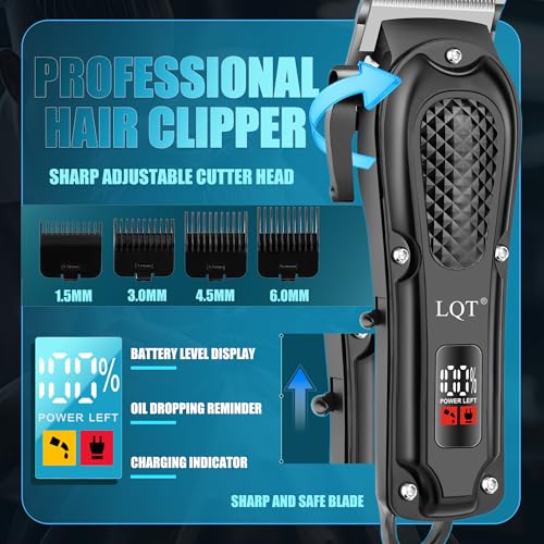 Professional Rechargeable Hair Clippers for Men - Trimmer Set