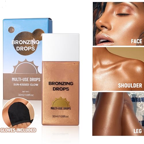 Liquid Bronzer Drops - Buildable Sun-Kissed Glow Makeup