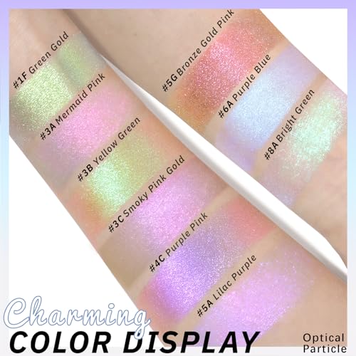 Noerrors Blue Holographic Duochrome Glitter Eyeshadow