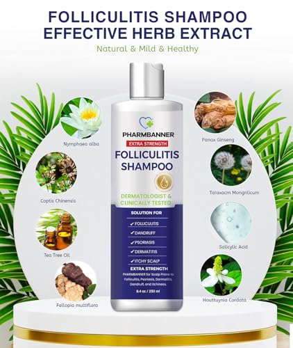 Anti-Fungal Medicated Shampoo for Seborrheic Dermatitis & Folliculitis