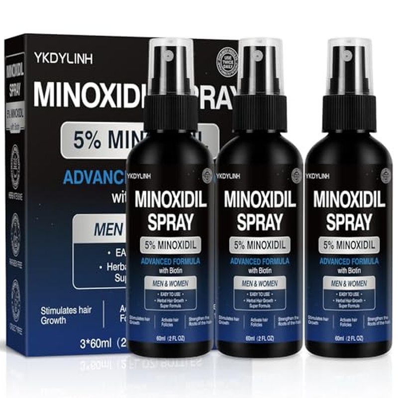 5% Minoxidil Spray for Hair Growth & Loss Prevention