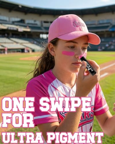 Hot Pink Eye Black Stick 3 Pack - Anti-Glare Sports Makeup