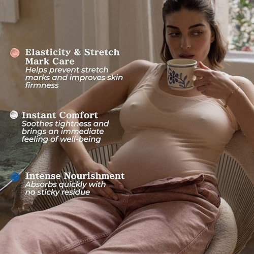 MINOIS PARIS Pregnancy Body Oil ? Organic Belly Oil for Stretch Marks Prevention & Removal ? Firming Skin Therapy Oil for Pregnant Women ? Made in France