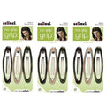 Scunci No-slip Grip Oval unisex Snap Clips, 8cm, 9-Count
