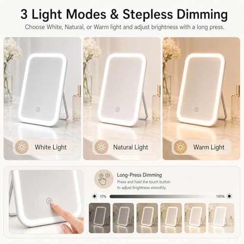 10X Magnifying Clip-On Makeup Mirror with Lights