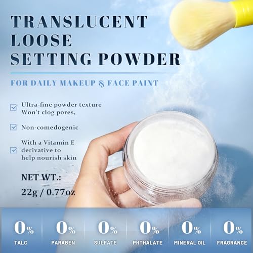 UCANBE Translucent Loose Setting Powder, Oil Control Talc-Free
