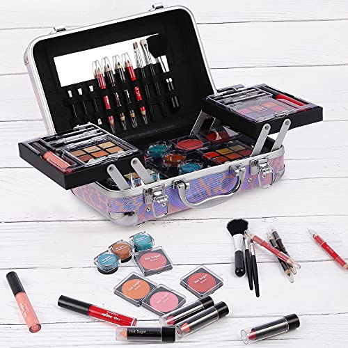 Hot Sugar All-In-One Makeup Kit – 27 Eyeshadows, Brushes & Case