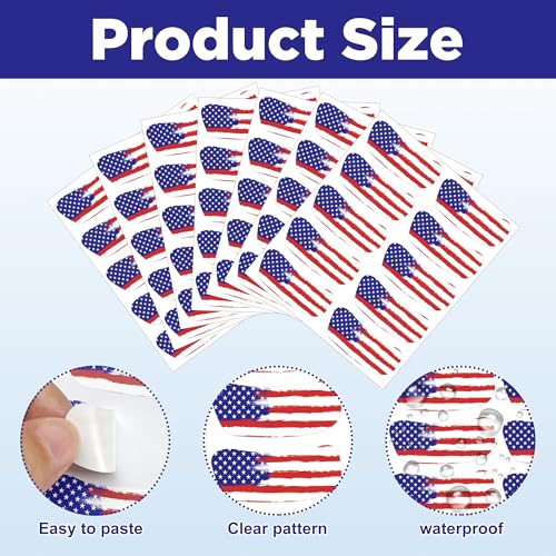 American Flag Eye Stickers, 25 Pairs Sports Under Eye Strips