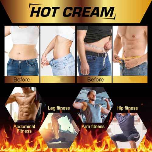 FANSHI Hot Sweat Cream ? Natural Workout Enhancer for Muscle Warm-Up & Skin Tightening ? Supports Sweat & Circulation ? for Women & Men ? Belly, Thighs, Arms, 4fl.oz