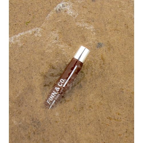 FINN & CO. Black Sand Rollerball Fragrance Oil - Long Lasting Unisex Scent with Beachy Notes - Compact & Spill Proof Rollerball Perfume - Travel Size Perfume for Women & Men | 0.34 oz