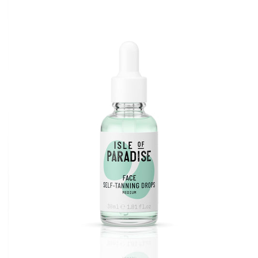 Isle of Paradise Self Tanning Drops, Medium (Golden Glow) - Vegan and Cruelty Free Self-Tan Drops, 1.01 Fl Oz