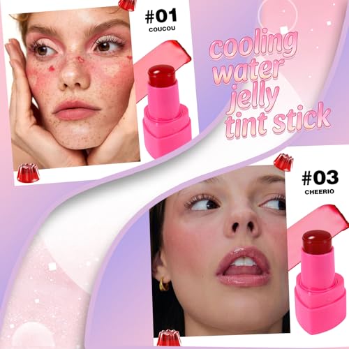 Jelly Blush Stick - Multi-Use Lip & Cheek Tint (2 Pack)