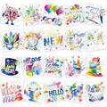 HOWAF 40pcs Happy New Year 2026 Temporary Tattoos