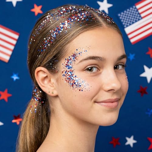 Patriotic Glitter Stick - 4th of July Body & Face Makeup