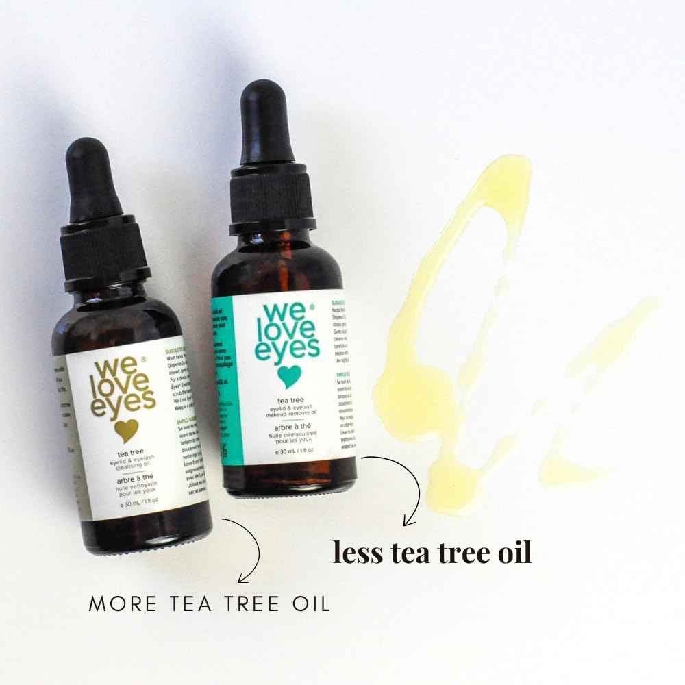 We Love Eyes - Natural Eyelid Cleansing Oil with Tea Tree - Allergen Removal - Preservative-Free - Australian Tea Tree Oil - 30ml