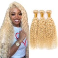 613 Blonde Human Hair Bundles 22-26 Inch Water Wave