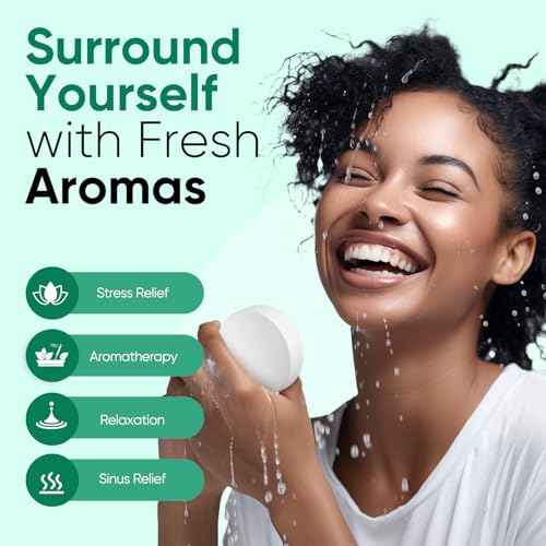 Shower Steamers Aromatherapy - 18 Pack Eucalyptus & Menthol Shower Tablets, Long-Lasting Strong Scent Vapor Bombs with Natural Essential Oil Stress Relief Christmas Gifts for Women and Men