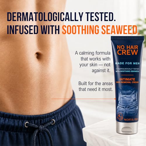 No Hair Crew Men's Intimate Hair Removal Cream 100ml