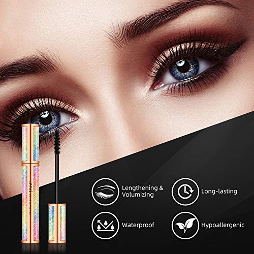 4D Silk Fiber Mascara Waterproof - Volumizing Lengthening