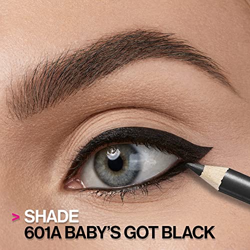 wet n wild Color Icon Kohl Eyeliner Pencil - Rich Hyper-Pigmented Color, Smooth Creamy Application, Long-Wearing Matte Finish Versatility, Cruelty-Free & Vegan - Baby's Got Black