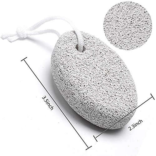A&White Natural Pumice Stone for Feet and Hands - 2PCS Lava Pedicure Callus Remover