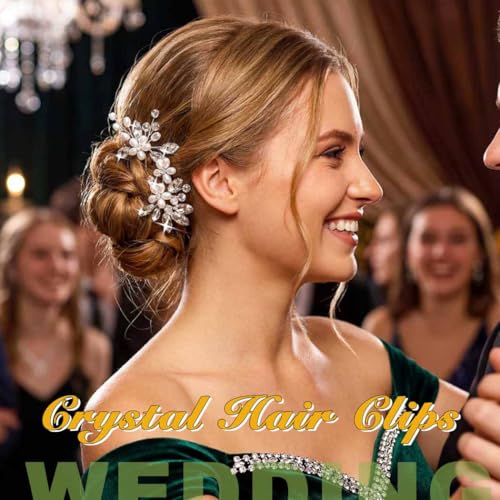 Pearl Wedding Hair Clips - Bridal Updo Pins (2-Piece Set)