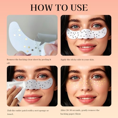 Glitter Freckles Face Tattoo - 15 Waterproof Temporary Patches