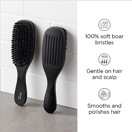 Diane 7-Row 100% Boar Bristle Brush for 360 Waves Fine to Medium Hair