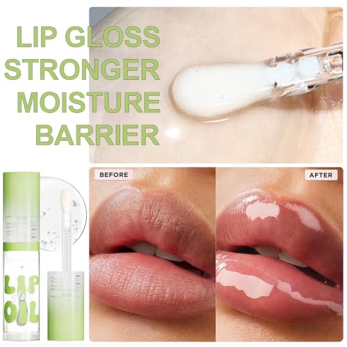 6-Pack Hydrating Lip Oil Set, Nourishing Lip Gloss