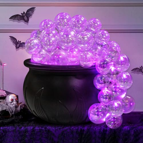 Halloween Indoor Bubbling Cauldron Decor Set with Lights & Accessories