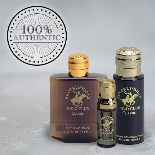 Beverly Hills Polo Club Men's Classic Fragrance 3-Piece Gift Set