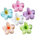Flower Hair Clips for Women 6 Pack Hawaiian Claw Clips