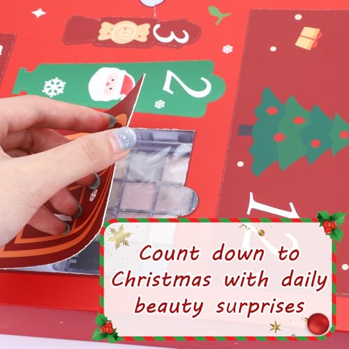 Erinde 12-Day Makeup Advent Calendar 2025 - Christmas Gift Set