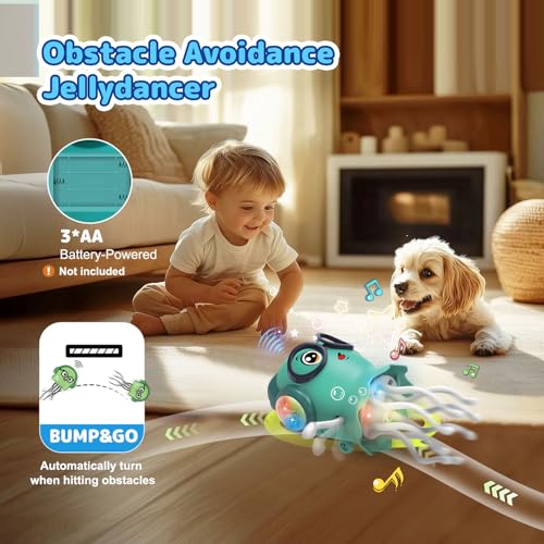 Zonopy Dancing Jellydancer Crawling Baby Toy with Lights & Music