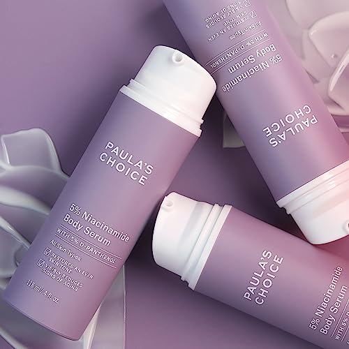 Paula's Choice 5% Niacinamide Body Treatment with Vitamin B3 & B5, Lotion for Discoloration, Redness, Wrinkles & Uneven Tone on Chest, Arms & Legs, Fragrance-free, 4 Fl Oz.