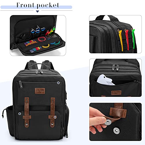 BAFASO Travel Barber Case Large Capacity Hair Cutting Tools Bag