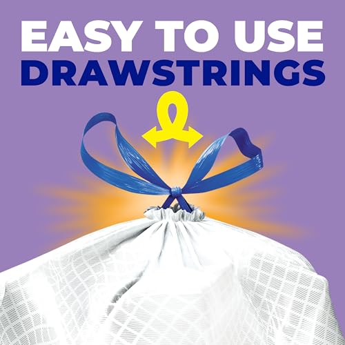 Hefty Ultra Strong 13 Gallon Trash Bags, Lavender Vanilla, 80 Count