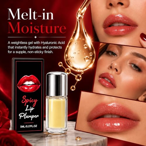 Eaton Kang Spicy Lip Plumper - Hydrating Glossy Lip Oil (2Pcs)