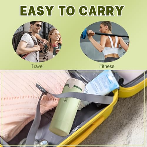 Green 4 in 1 Travel Dispenser Bottles - Leak-Proof 30ML Toiletry Set with Measurement & Labels