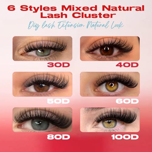 FADVAN Lash Clusters Kit 30D-100D Wispy Volume Extensions 10-16mm