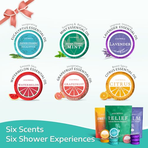 Aromatherapy Shower Steamers - 18 Pack with Essential Oils for Relaxation