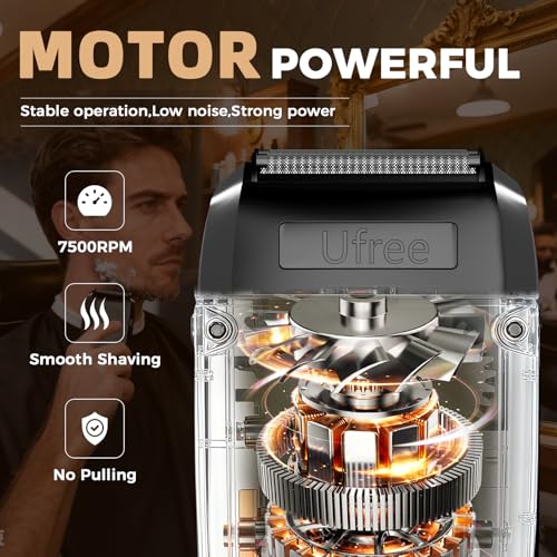 Ufree Beard Trimmer for Men, Foil Shaver Electric Razor, Shavers for Body Face Nose Ear, Cordless Hair Trimmer, Professional Hair Clippers, Mustache Grooming Kit Birthday Gifts for Men