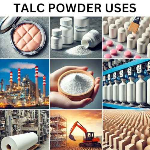 100% Natural Talc Powder for Facial Make-up, Cosmetic Formulations, and Other Industrial Application 1 LBS / 454 GMS