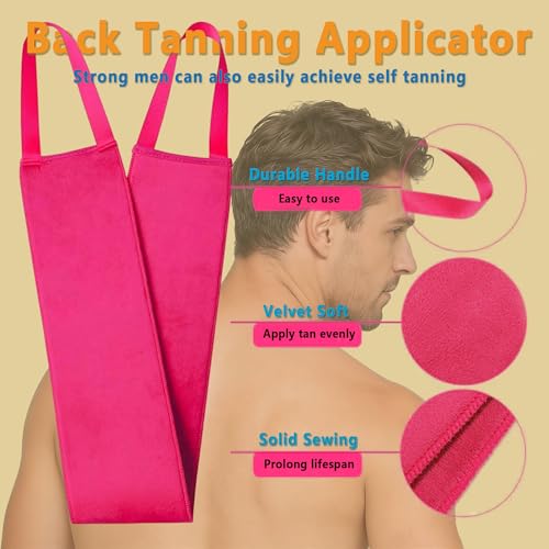 4-Pcs Self Tanning Mitt Set with Back Applicator & Brush