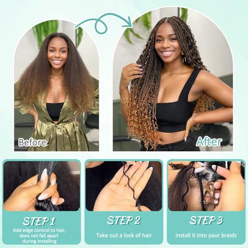 LEISWISS Human Braiding Hair 150g 6 Bundles 18 Inch Deep Wave Ombre